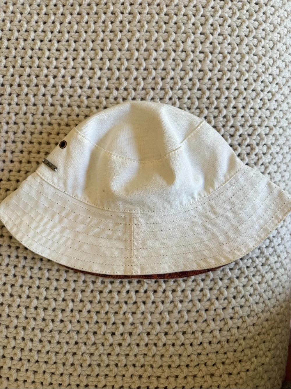 Maaji Swim Reversible Cream Bucket Hat